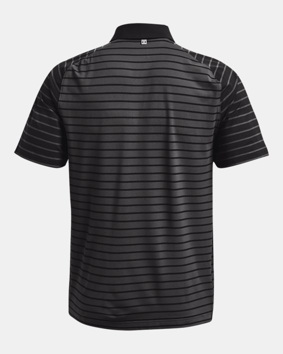 Men's UA Iso-Chill Mix Stripe Polo, Black, pdpMainDesktop image number 5